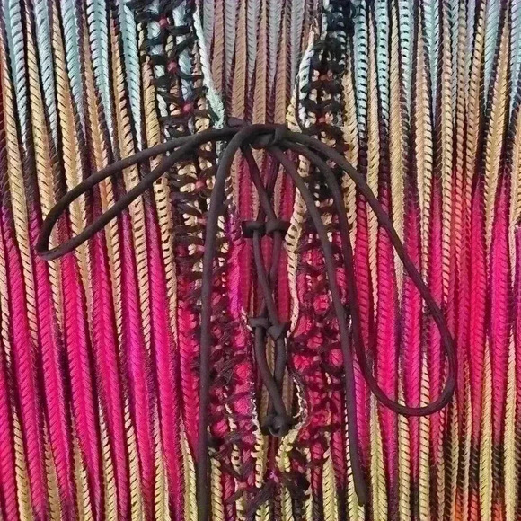 ALBERTO MAKALI summer collection  rainbow blouse size small - Picture 3 of 7